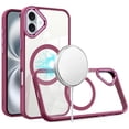 thumbnail image 1 of Perfect Crystal Clear MagSafe Case for iPhone 16 - Burgundy, 1 of 3