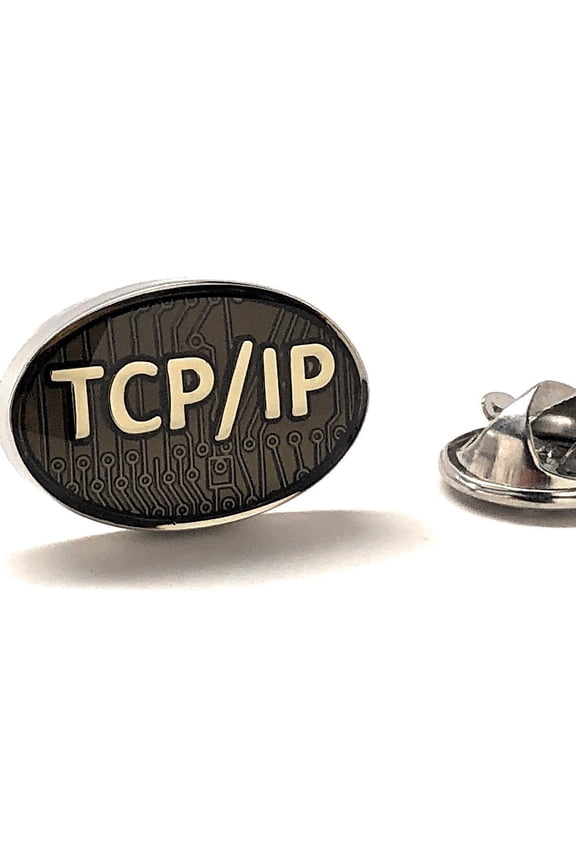 Lapel Pin, Computer Nerd Pin, TCP/IP Boyfriend Gift