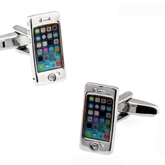Perfect Cufflinks Nerdy Party Master Rhodium Cufflinks