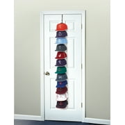 Perfect Curve Cap Rack36 System – Hat Rack for Baseball Caps | Over Door Organizer | Baseball Cap Organizer | Hat Hangers for closet | Hat Organizer for Wall | 12 clips hold up to 36 caps | Black