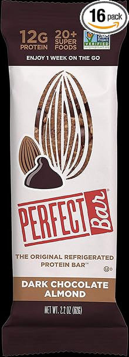 Perfect Dark Chocolate Almond Bar, 2.2 Ounce - 16 per case.