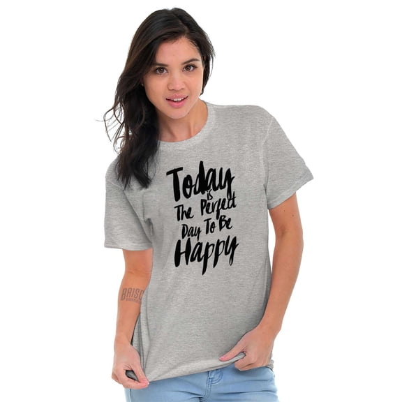 Perfect Day Happy Inspiring Happiness Women's Plus Size Graphic Tee Brisco Brands 3X