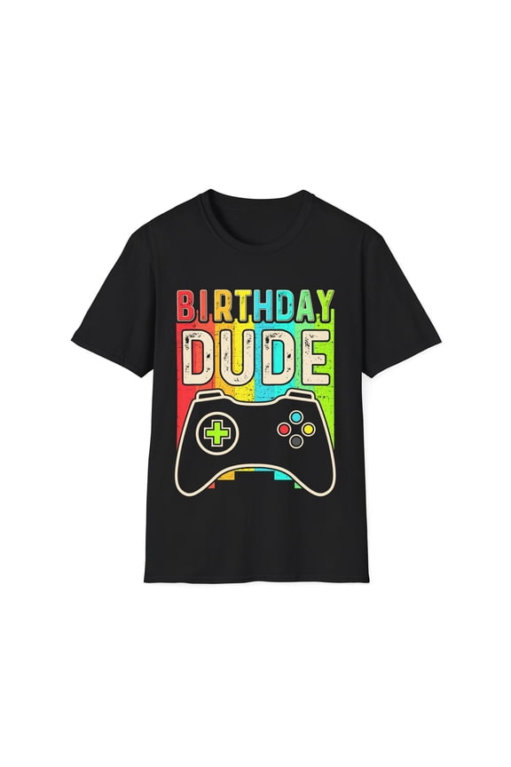 Perfect Dude Birthday Boy Video Game Birthday Dude Birthday Gift Men Dude Mens Shirts