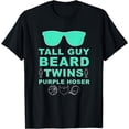 thumbnail image 1 of Perfect Dude Shirt - Tall Guy Beard Twins Purple Hoser Dude T-Shirt, 1 of 4