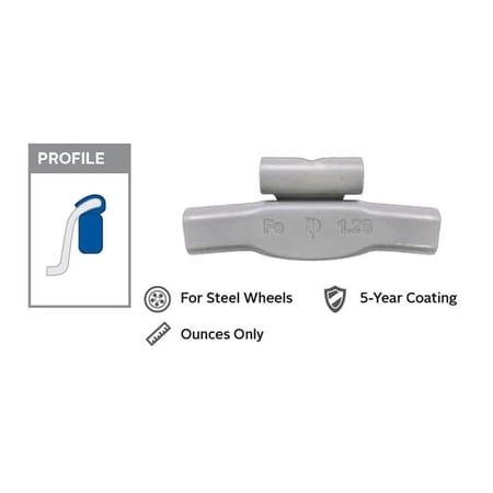 Perfect Equipment 1.5 oz Steel Wheel Weight, Box of 25