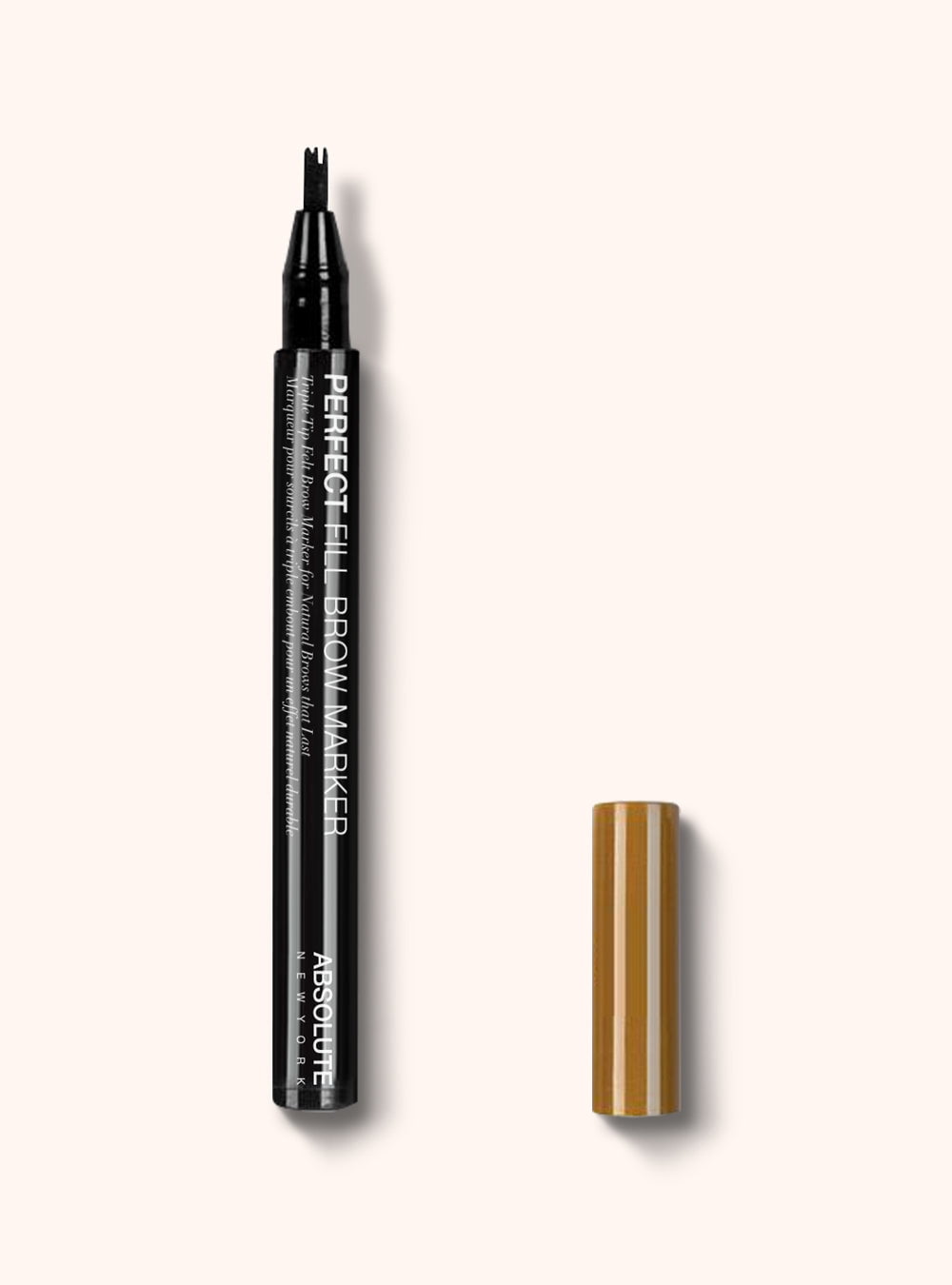 Puro Bio Fillbrow Brush Pen - Augenbrauenstift In Schwarz, 0,7 Ml, Für Natürlichen Haareffekt