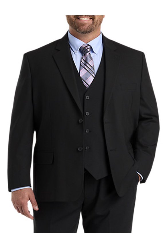 Perfect Fit Jacket-Relaxer Suit Jacket Black 54
