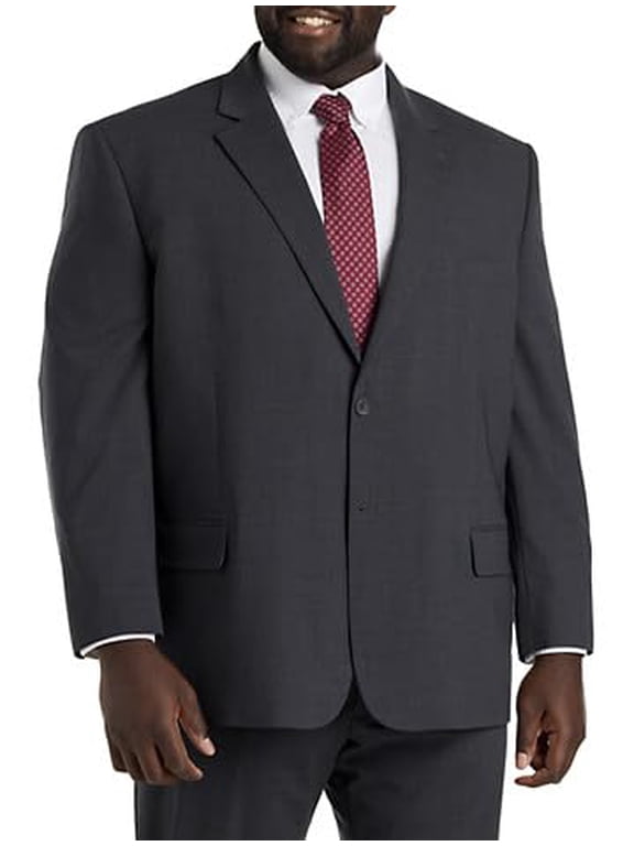 Perfect Fit Jacket-Relaxer Suit Jacket - Executive Cut Charcoal 54