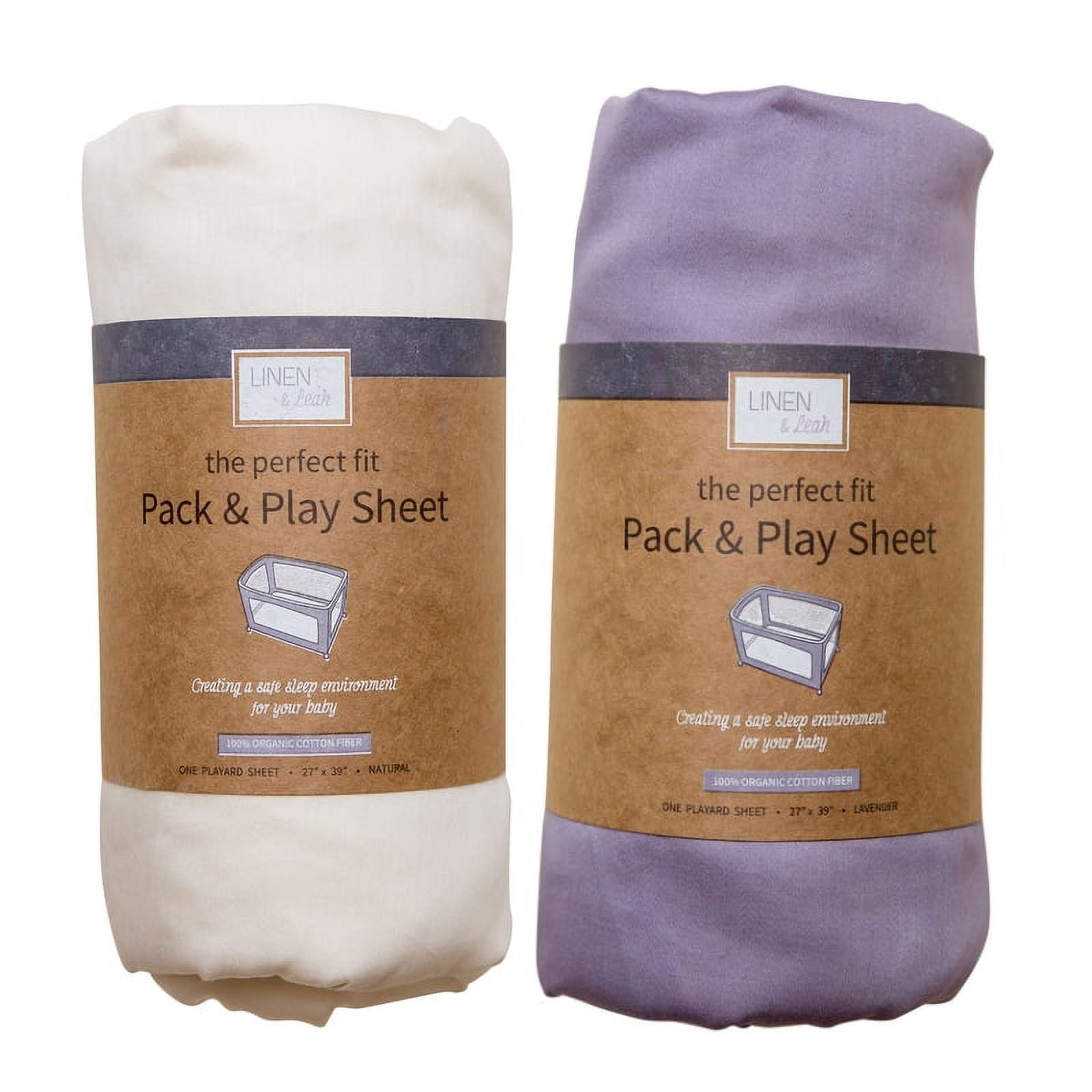 Perfect Fit Pack ‘N Play Sheet 2Pack, Fitted Sheet for Baby Playard