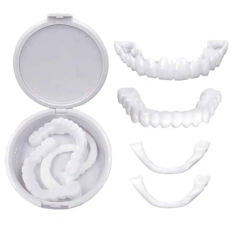 Perfect Fit Teeth Whitening Fake Tooth Cover Snap On Silicone Smile ...