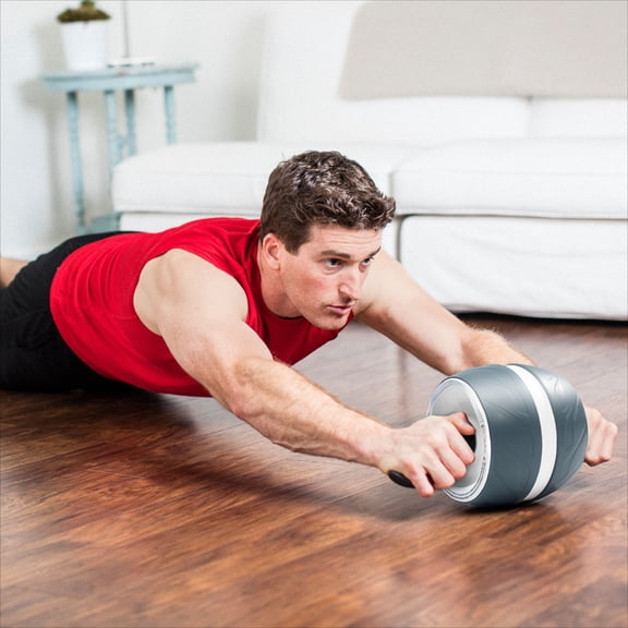 Perfect Fitness Ab Carver Roller Wheel With Built In Spring Resistance, At Home Core Workout Equipment