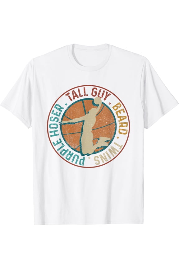 Perfect For Kids Dude Tall Guy Beard Twins Purple Hoser T-Shirt