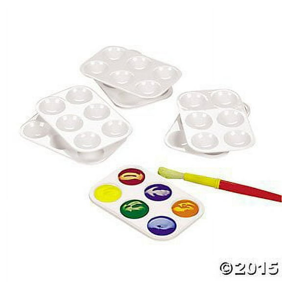 Perfect For Paint! Paint Palettes (1 Dz) - Basic Supplies - 12 Pieces