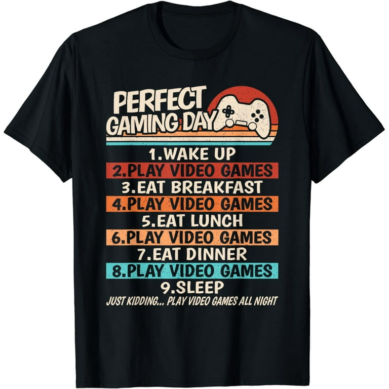 Game Day T-Shirt Video Games Gift For Gamer Boy Girl Tee Game Day T-Shirt Video Games Gift For Gamer Boy Girl Tee