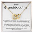 thumbnail image 1 of Perfect Gift For Your Granddaughters, Interlocking Hearts Necklace, Gift Box Included, 1 of 5
