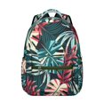 thumbnail image 1 of Perfect Gift for Students: Hawaii Tropical Wind Palm Leaves Backpack, Durable Lightweight Laptop Daypack with Large Capacity for High School, College, Campus Commute, and Everyday Use, 1 of 6