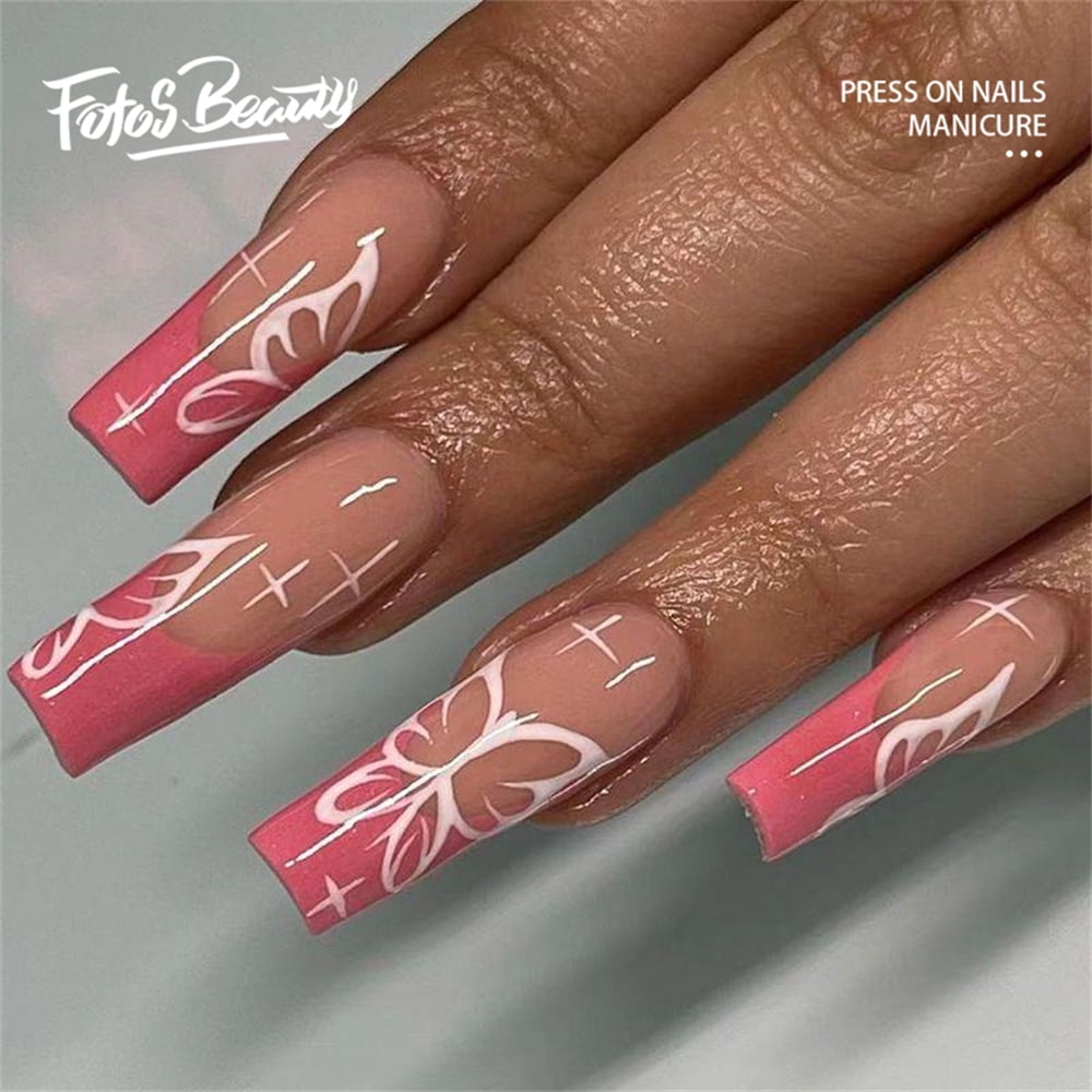 Halloween Decoration Fofosbeauty 24 pcs Long False Nails, Press-on Nails  Designs 2022, Coffin Mint Matte Spider 