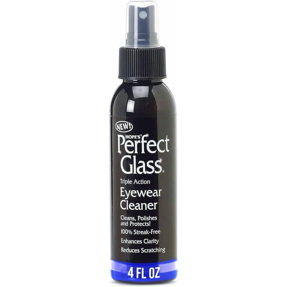 Perfect Glass Eyewear Cleaner - Eye Glass Cleaner for Glasses and Sunglasses - Anti Scratch and Anti Glare Lens Cleaner Spray, 4 Fl Oz, Pack of 1
