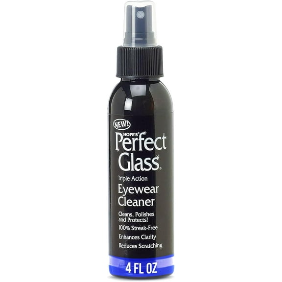 Perfect Glass Eyewear Cleaner - Eye Glass Cleaner for Glasses and Sunglasses - Anti Scratch and Anti Glare Lens Cleaner Spray, 4 Fl Oz, Pack of 1