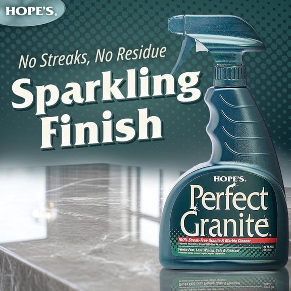 Perfect Granite & Marble Countertop Cleaner, Stain Remover and Polish, Streak-Free, Ammonia-Free, 22 Ounce, Pack of 6
