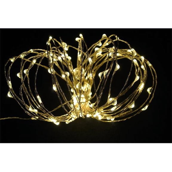 Perfect Holiday 100 LED Copper String Fairy Light - Warm White
