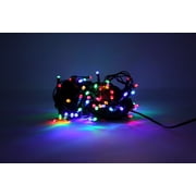 Perfect Holiday 100 LED Multicolor Fairy String Lights, 32 Ft Long Green Wire with Waterproof Connector for Christmas