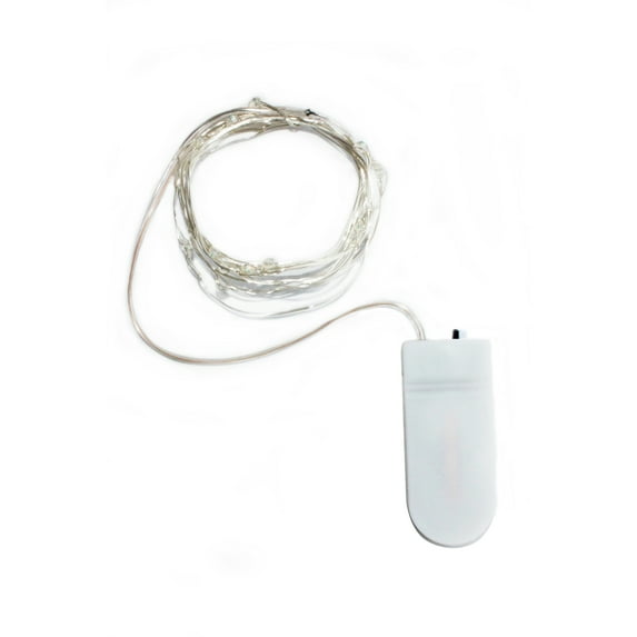 Perfect Holiday 20 LED Mini Fairy String Light - Batteries Included, Warm White