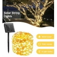 thumbnail image 1 of Perfect Holiday 200 LED 64ft Mini Micro Solar String Light - Warm white LED 8 Modes, 1 of 7