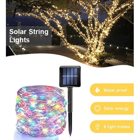 Perfect Holiday 200 LED Mini Micro Solar String Light - Multicolor