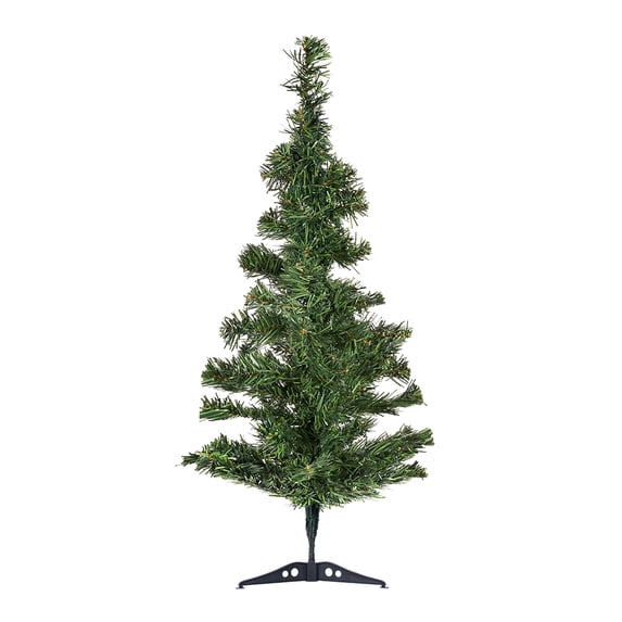 Perfect Holiday 2ft Tabletop Christmas Tree, Lightweight, 68 pvc branch tips with plastic Stand, Evergreen