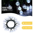 thumbnail image 1 of Perfect Holiday 30 LED Solar String Lights,Waterproof with Bubble Design Bulbs for Outdoor Home decor, Christmas, Parties, Garden - White, 1 of 7