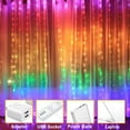 thumbnail image 1 of Perfect Holiday 300 LED USB Fairy Curtain Light with Remote - 8 Light Functions Rainbow Lights, 1 of 5