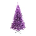 thumbnail image 1 of Perfect Holiday 5' Purple Canadian Pine Christmas Tree with Metal Stand, 1 of 7