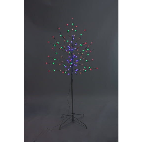 Perfect Holiday 5ft 120 LED Lighted Gumball Tree - Multicolor