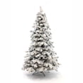 thumbnail image 1 of Perfect Holiday 6.5 Ft Prelit Christmas Tree - Heavy Flocked, 1 of 3