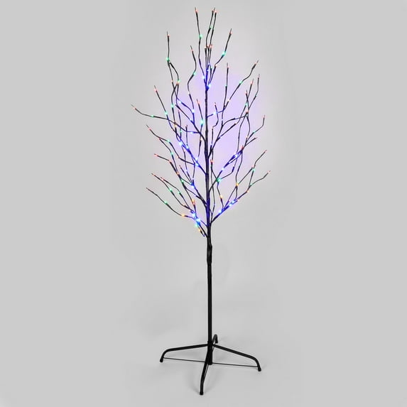 Perfect Holiday 7ft 180 LED Lighted Twig Tree - Multicolor