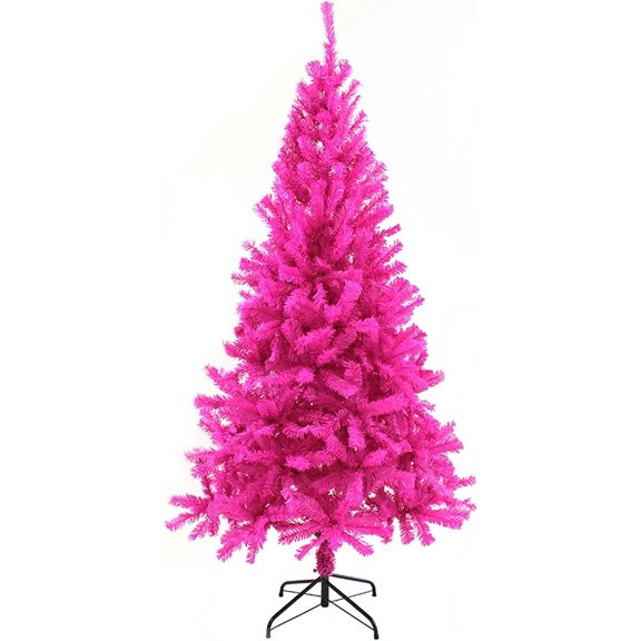 Perfect Holiday PVC-6PK Christmas Trees, Pink, 6'