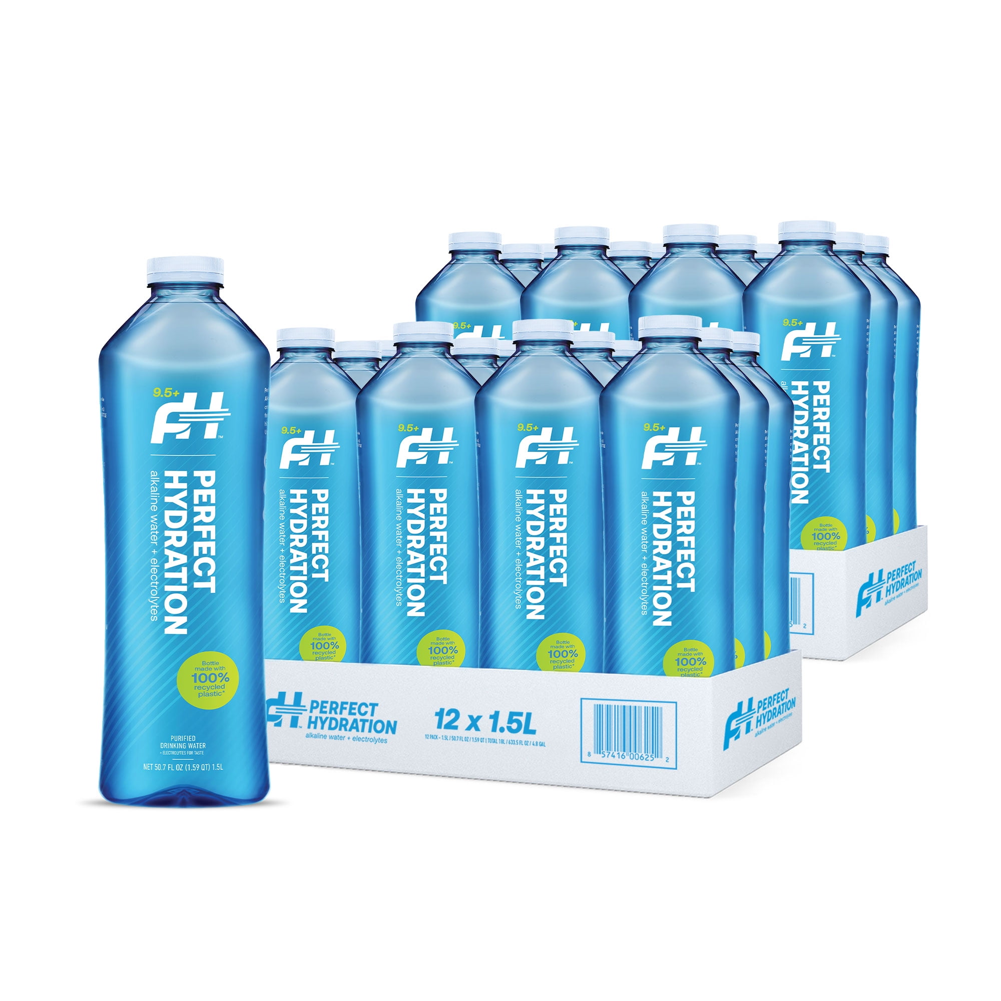 Perfect Hydration 9.5 pH Alkaline Water, Electrolytes for Taste