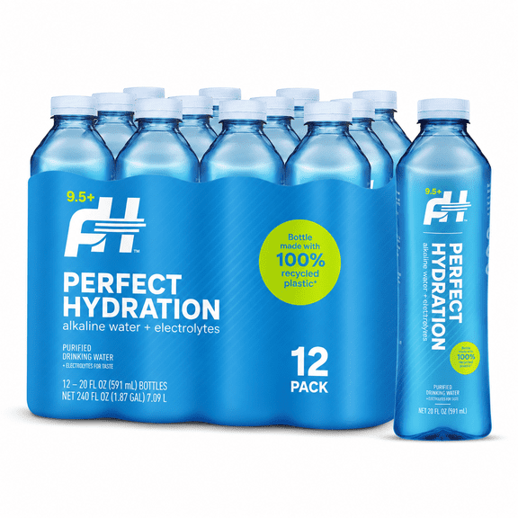 Perfect Hydration Alkaline Water Electrolytes 20 Fl Oz Bottles 12 Pack