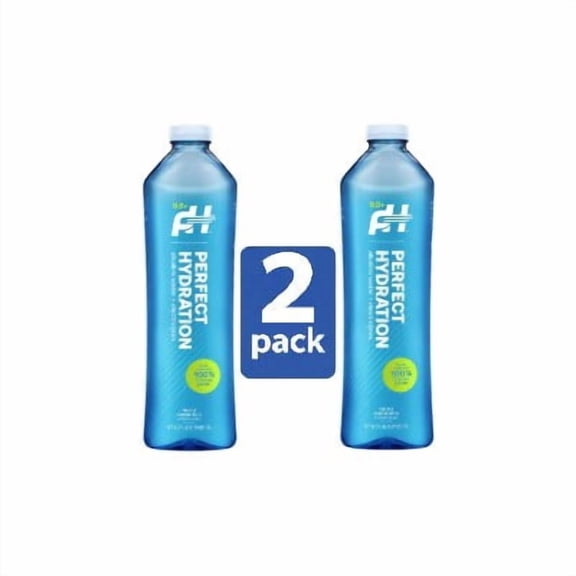 Perfect Hydration Water 2 Pack, 1 Liter Bottles, Alkaline Purified Water with Electrolytes, Premium Drinking Water