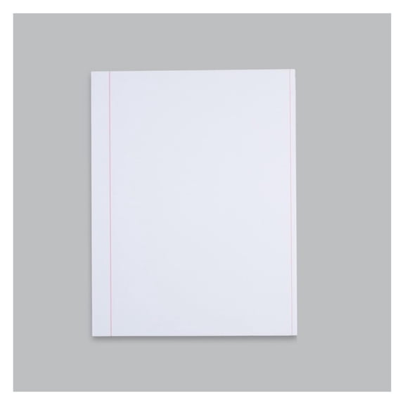Perfect Image Standard Red Ruled Pleading Paper, 25% Cotton , 20 lb, 8 1/2" x 11", Bright White, Wove Finish, Watermark, 500 Sheets per Ream