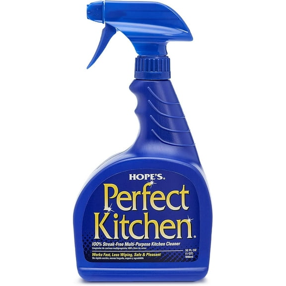 Perfect Kitchen Cleaner Spray - 32 Oz No-Residue All Purpose Cleaning Spray - Multisurface Degreaser for Counters, Stoves, Microwaves, and More - Pet and Home Safe - Pack of 1