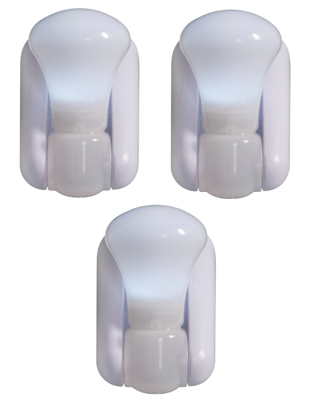 3-Pack White Battery Operated Peel and Stick LED Lights