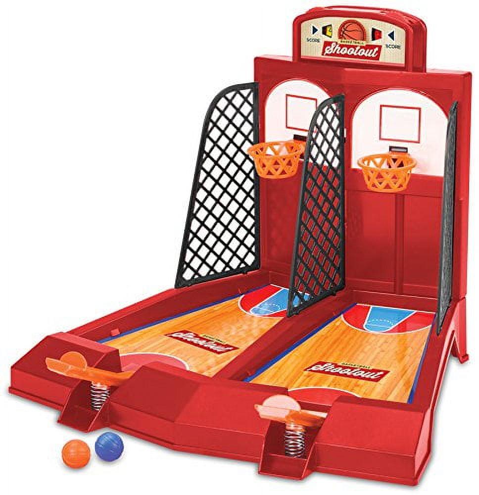 Perfect Life Ideas One or Two Player Desktop Basketball Game Classic Arcade  Games Basket Ball Shootout Table Top Toy 
