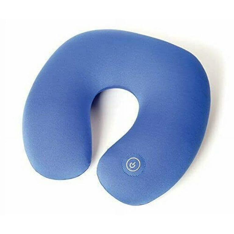 Perfect Life Ideas Vibrating Neck Massage Pillow - Massaging Travel Pillow  Blue