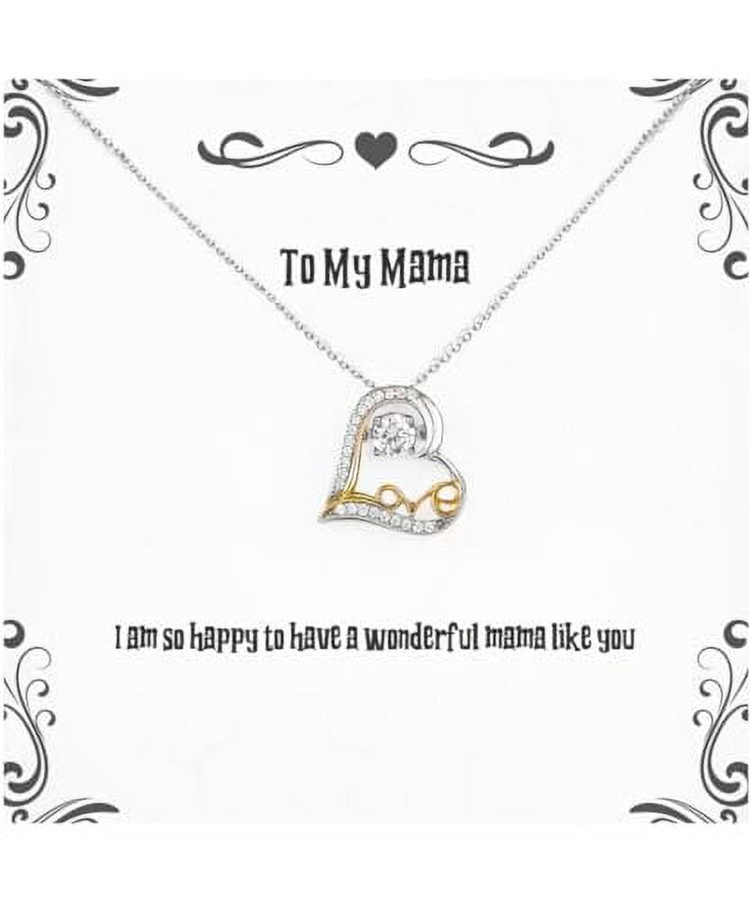 Perfect Mama Gifts, I am so happy to have a wonderful mama like you, Mama Love Dancing Necklace From Son, Jewelry For Mother, Perfect gifts for new moms, Perfect gifts for expectant mothers, Perfect