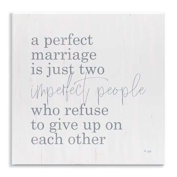Stupell Industries Perfect Marriage Refuse to Give Up Wall Plaque Art, design by Jaxn Blvd.