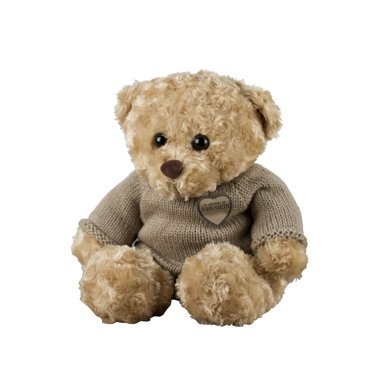 Remember Forever Stainless Steel Teddy Bear Cremation Urn For Child/Infant – Silver/White – Personalized Available