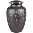 thumbnail image 1 of Perfect Memorials Extra Large Fancy Flourish Cremation Urn (280 Cu/in) - Elegant Aluminum Urn for Human Ashes/Durable & Secure/Display at Home/A Beautiful Tribute to Your Loved One, 1 of 3