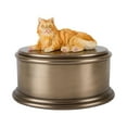 thumbnail image 1 of Perfect Memorials Hand Painted Orange Cat Figurine Cremation Urn, 1 of 7